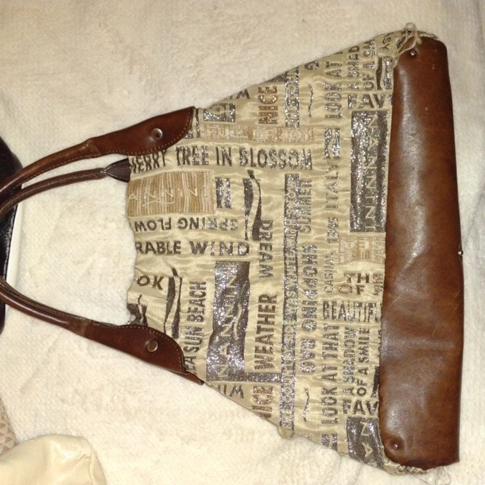 Y2K Nannini Italian Fabric Beach Bag *Like New*